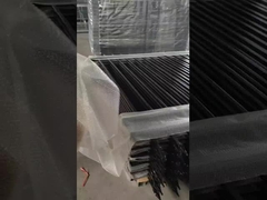 5'X8' Métal tubulaire clôture en acier noir clôture en acier zinc extérieur