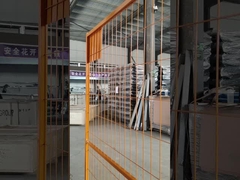 Sécurité Verte clôture temporaire en PVC clôture de sécurité galvanisée extérieure