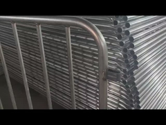 1x2M Barrières de contrôle des foules en acier galvanisé Norme européenne