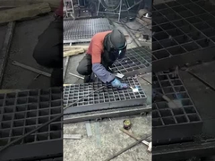 5 mm grille en acier galvanisé trempé à chaud grille en acier soudé