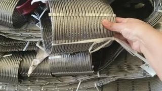 Maille solide de câble métallique d'acier inoxydable