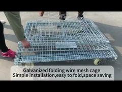 Cage de stockage empilable résistante de grillage 1000kg