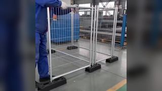 Installation rapide de la clôture de sécurité du site