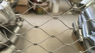 Filet de corde d'acier inoxydable de maille de sécurité d'animal de zoo