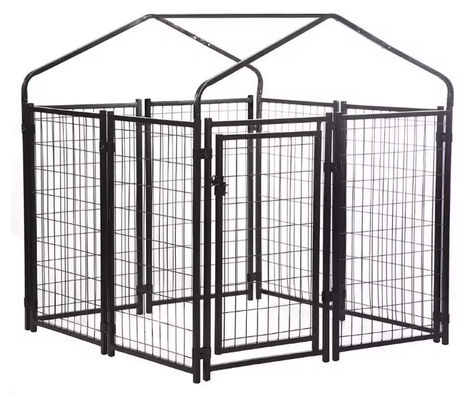 1.8M Height Galvanized Welded Dog Run Cage Heavy Duty Large Dog Kennel