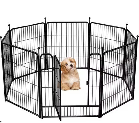 1.2M Heavy Duty Dog Playpen Strong Metal Dog Run Dog Enclosure Pet House