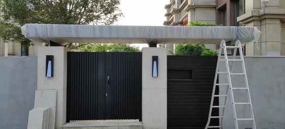 Powder Coated Tubular Steel Fence Pedestrian Double Swing Gate