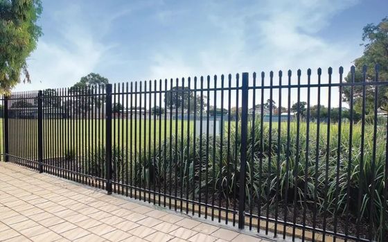 Powder Coated 6*8ft Tubular Steel Fence Panels Australia Standard