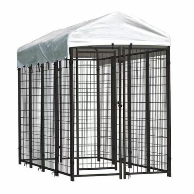 1.8M Height Galvanized Welded Dog Run Cage Heavy Duty Large Dog Kennel