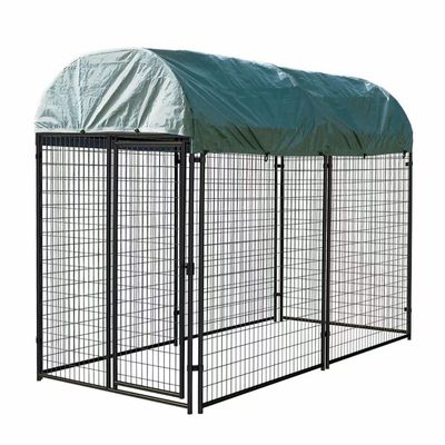 1.8M Height Galvanized Welded Dog Run Cage Heavy Duty Large Dog Kennel