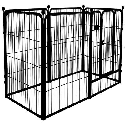 1.2M Heavy Duty Dog Playpen Strong Metal Dog Run Dog Enclosure Pet House