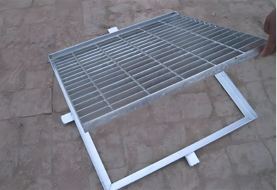 Light Duty Galvanized Steel Grating 0.5x1M Welded Floor Bar Grating