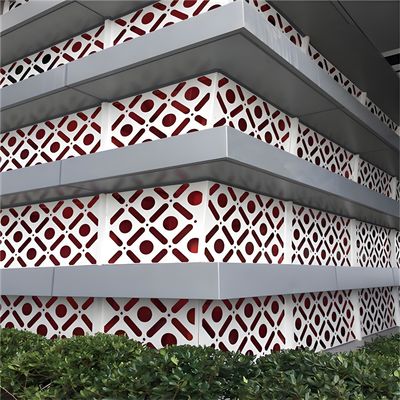Waterproof Metal Wire Mesh Fencing 2mm Aluminium Perforated Panels