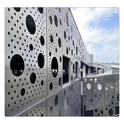 Waterproof Metal Wire Mesh Fencing 2mm Aluminium Perforated Panels