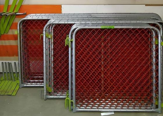 32mm Galvanized Steel Welded Frame Moveable Safety Temporary Steel Fence