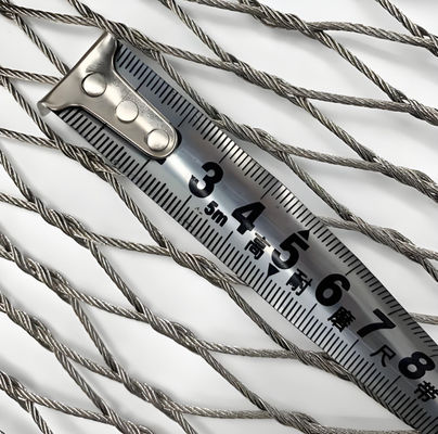Ferrule Type Black AISI 316 Stainless Steel Wire Rope Mesh Flexible