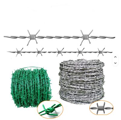 14 Gauge Double Twisted Electric Galvanized Barbed Wire for High-Security Border Protection