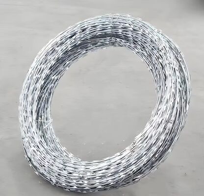 500mm Outer Diameter Hot-dipped Galvanized Razor Barbed Wire for Prison Protection and High Security Fencing