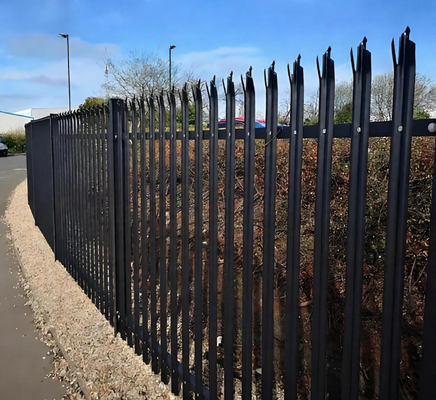 2.0m High Hot-dip Galvanized Low Carbon Steel Welded Wire Mesh Fence Panel for Security Boundary Fencing