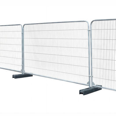 Heras Style 2*3.5M Metal Temporary Fence Panel With Rubber Base Plate