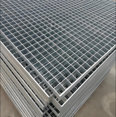 Caillebotis en acier de plateforme galvanisé à chaud, dentelé, 30x100MM