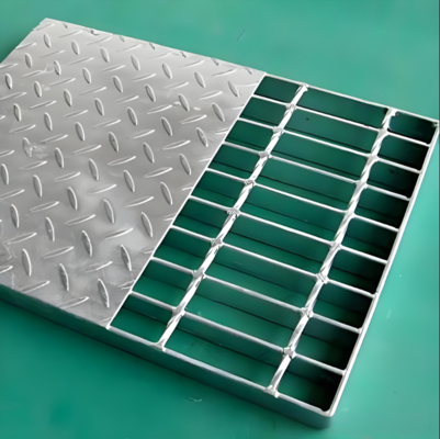 Grille en acier galvanisé haute résistance anti-corrosion, crantée