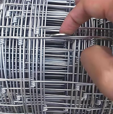 Clôture de pâturage pour bovins et chèvres à nœuds articulés galvanisés en fil de haute résistance 2,0 mm