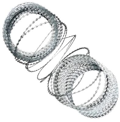 500 mm de diamètre extérieur fil barbelé galvanisé à raser trempé à chaud pour la protection des prisons et les clôtures de haute sécurité