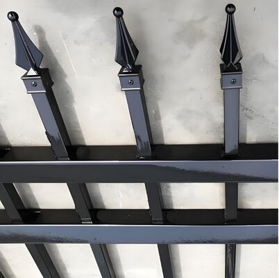 Clôture tubulaire en acier de qualité commerciale haute sécurité antivol pour propriété