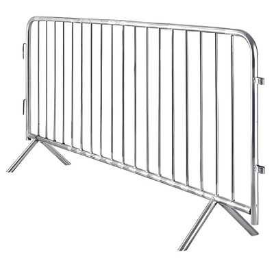 Barrière de contrôle de foule de sécurité portable en acier galvanisé 1m x 2m Barricade d'événement Clôture avec système de verrouillage