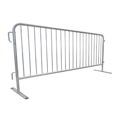 Barrière de contrôle de foule galvanisée à chaud hauteur 1m longueur 2m clôture temporaire lourde pour la sécurité des événements