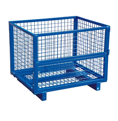La cage de stockage de grillage 5.0mm taille de grille 5.8mm pile de mesure de fil vers le haut se replie 1200x800x1000mm